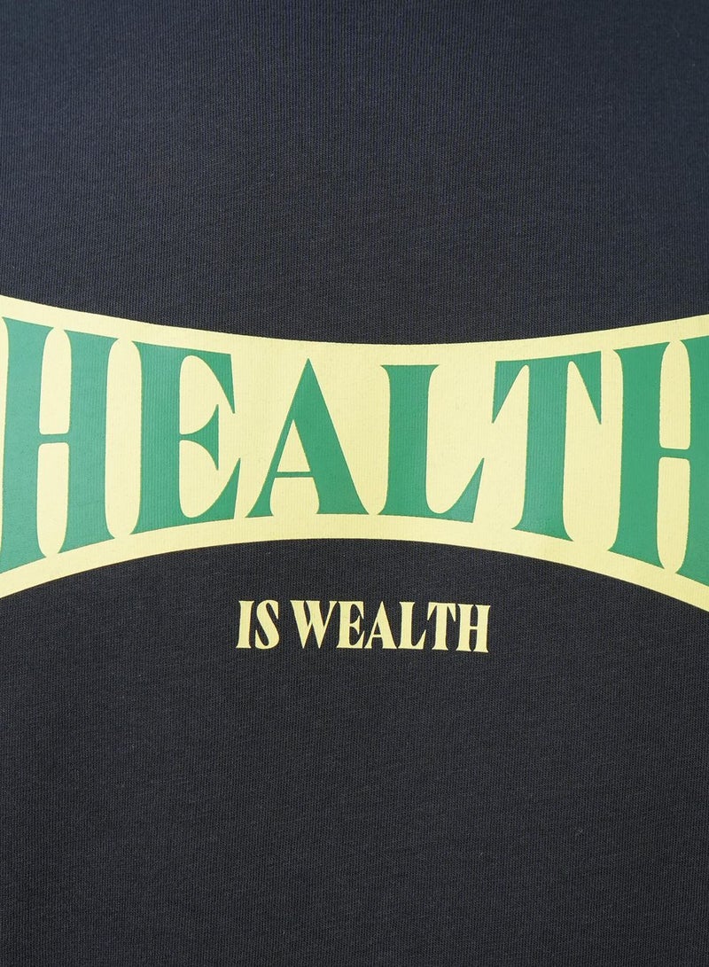 GIORDANO Men's Slim Fit Cotton Jersey Message Print Tee - Image 3